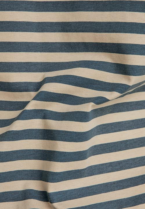 G-STAR - Placed stripe gr r t - westpoint khaki/nitro stripe