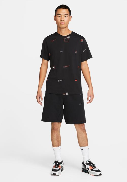 Nike - NSW 12Mo Logo AOP Tee - black