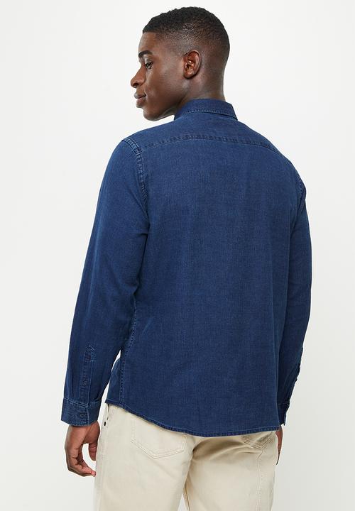 MANGO - Shirt gocek - blue 