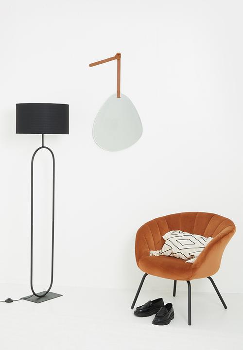 Sixth Floor - Leather strap mirror - brown