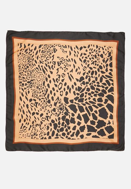 Superbalist - Leopard printed neckerchief - black & brown