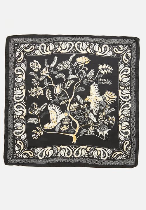 Superbalist - Bandana print neckerchief - black