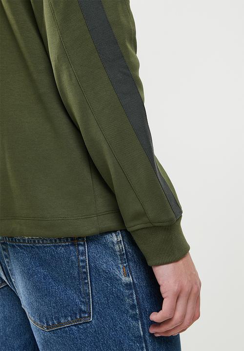 G-STAR - Astro wrap half zip sw - dk bronze green