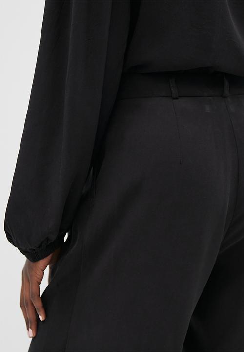 Superbalist - High waisted wide leg trouser - black
