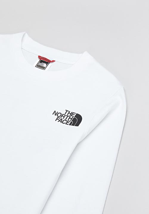 The North Face - Teen graphic long sleeve tee - white