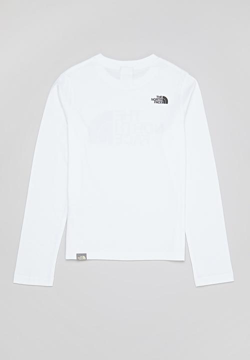 The North Face - Teens long sleeve easy tee - white