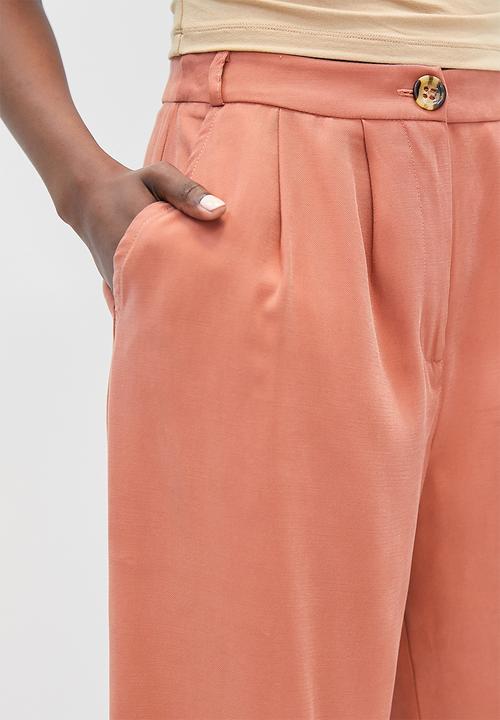 Superbalist - High waisted wide leg trouser - dirty rose