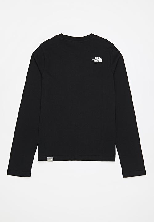 The North Face - Teens long sleeve easy tee - black
