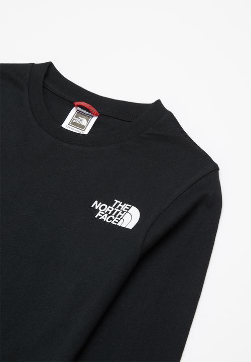 The North Face - Teen graphic long sleeve tee - black