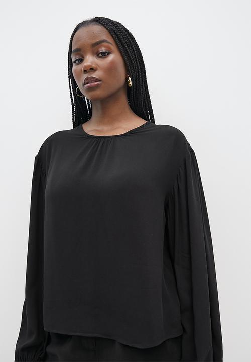 Superbalist - Dramatic sleeve shell - black