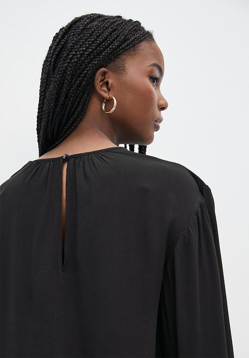 Superbalist - Dramatic sleeve shell - black