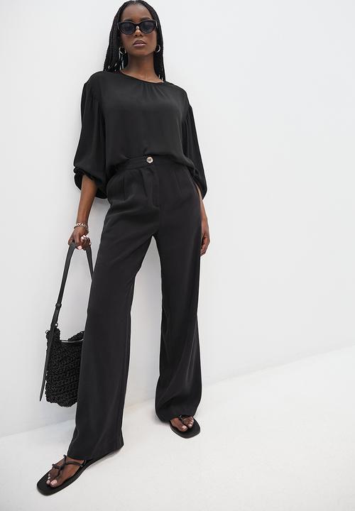 Superbalist - Dramatic sleeve shell - black