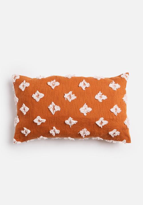 Sixth Floor - Nova tufted cushion cover - brick