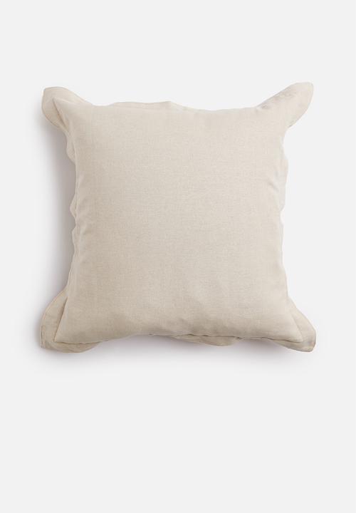 Sixth Floor - Oshun cushion cover - natural & mauve