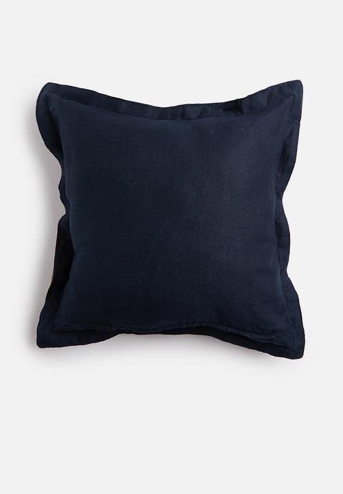 Sixth Floor - Oshun cushion cover - navy & natural