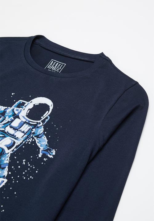 Rebel Republic - Graphic tee - navy 
