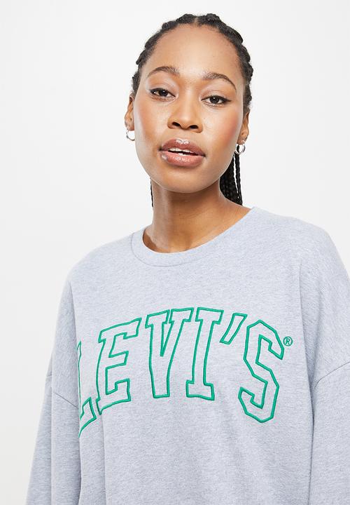 Levi’s® - Graphic prism crew crew varsity logo starstruck - heather grey