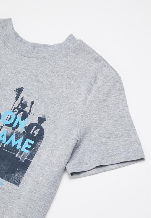 Rebel Republic - Graphic tee - grey melange