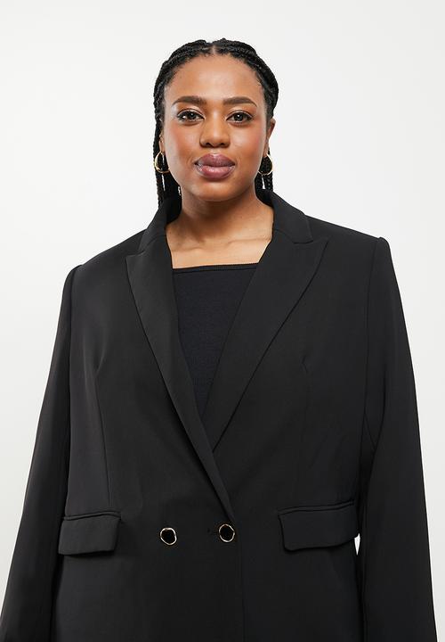 MANGO - Plus blazer iguana - black