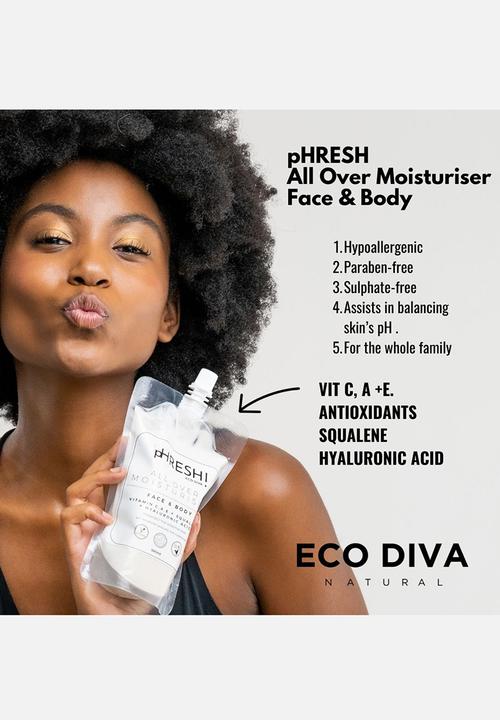 Eco Diva Natural - pHRESH! All Over Moisturiser - Face + Body 