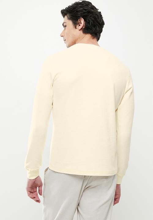 MANGO - Oliver Henley collar long-sleeved t-shirt - neutral