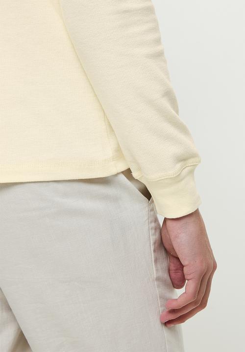 MANGO - Oliver Henley collar long-sleeved t-shirt - neutral
