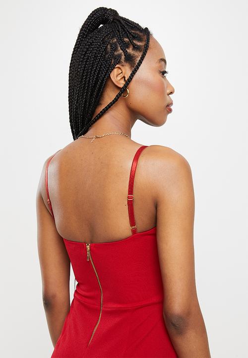 SISSY BOY - Jumpsuit with front slits - red