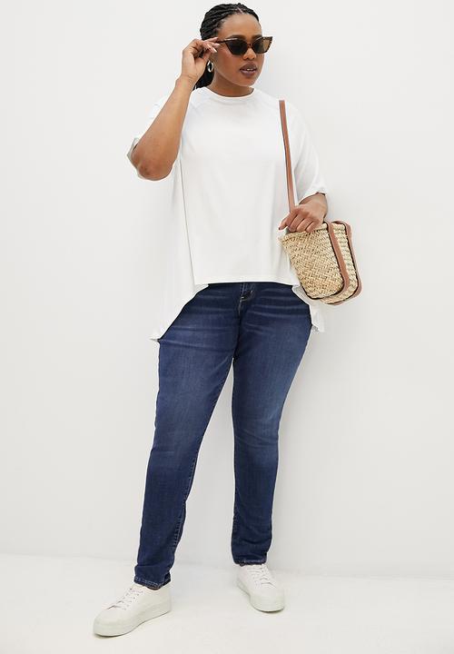 edit Plus - Hi-low easy fit tee - milk