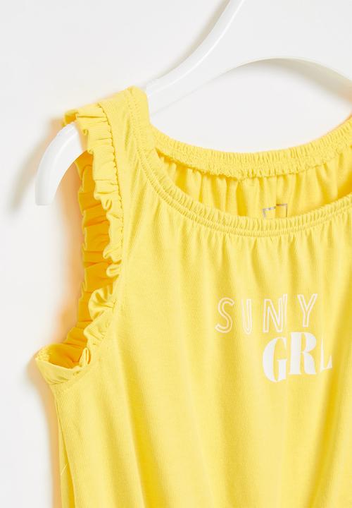 Pop Candy - Playsuit - lemon yellow