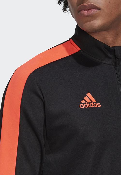 adidas Performance - Tiro essentials training top - Black & app solar red
