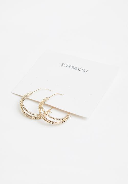 Superbalist - Ella hoop earrings - gold 