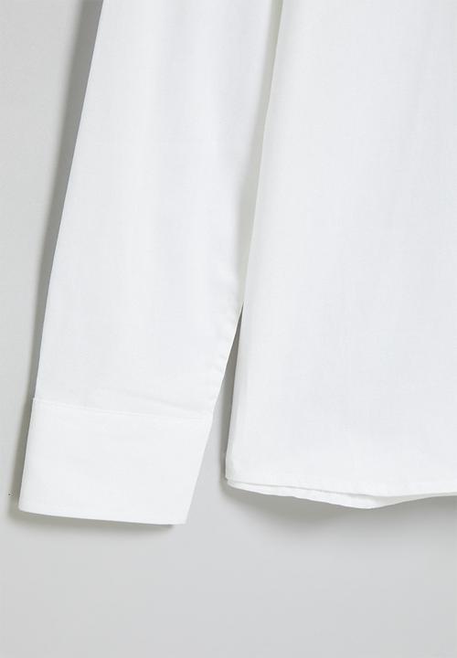 POLO - Boys classic long sleeve shirt - white
