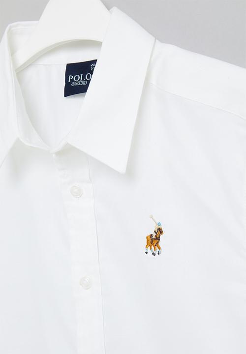POLO - Boys classic long sleeve shirt - white