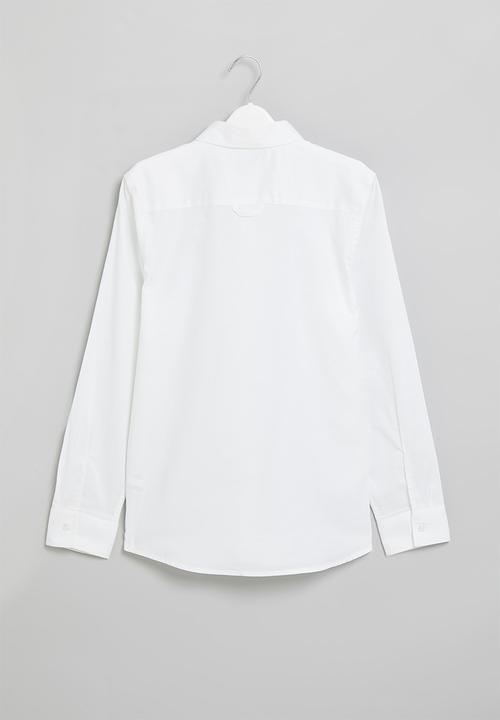 POLO - Boys classic long sleeve shirt - white