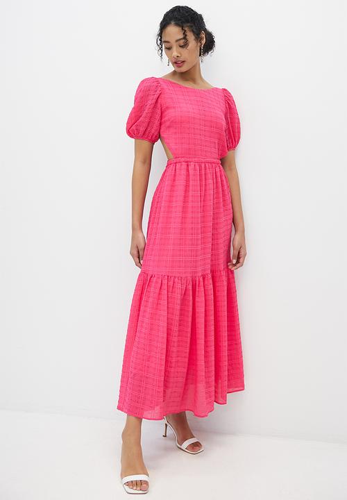 MILLA - Open back maxi dress - raspberry