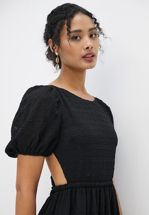 MILLA - Open back maxi dress - black
