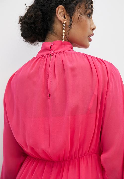 MILLA - Balloon sleeve dress - pink