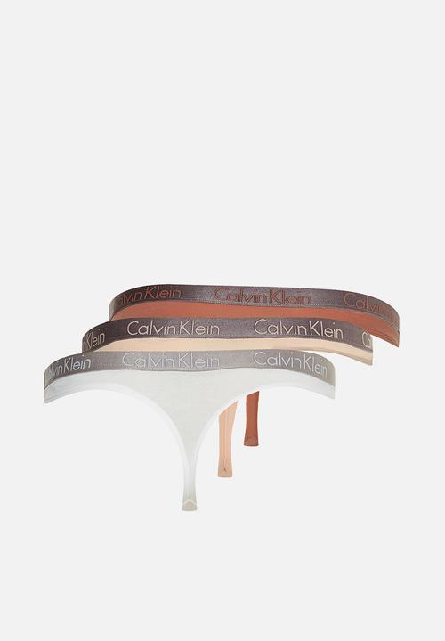 Calvin Klein - Thong 3 pack - multi 