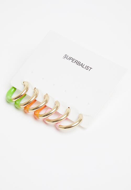 Superbalist - Maggie hoop earrings - multi