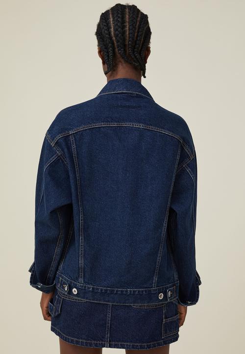 Cotton On - The oversized denim jacket - rinse blue