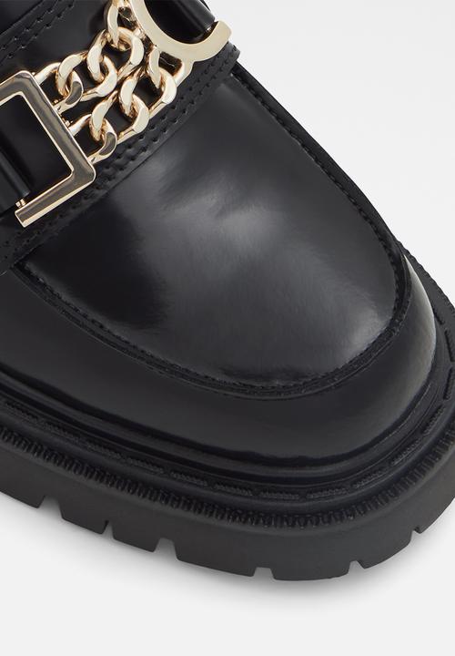 ALDO - Biglane leather platform loafer - black