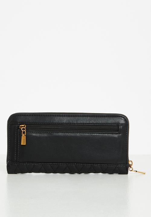 GUESS - Katey slg large zip around - black 