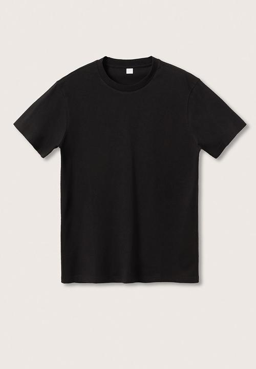 MANGO - Cherlo sustainable cotton T-shirt - dark navy