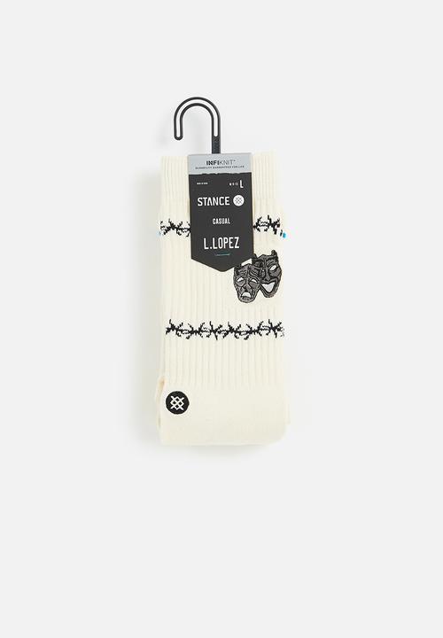 Stance Socks - Louie lopez socks - off white