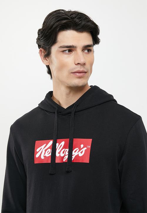 Only & Sons - Onskelloggs reg hoodie sweat - black