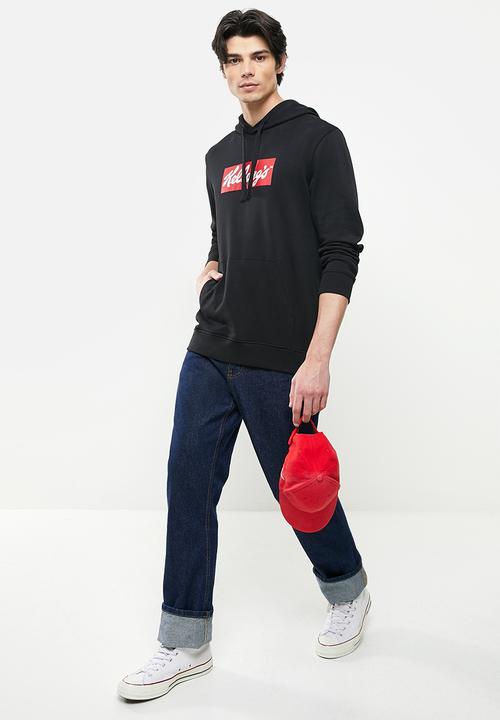 Only & Sons - Onskelloggs reg hoodie sweat - black