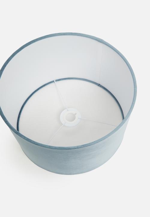 Sixth Floor - Velvet lampshade - blue