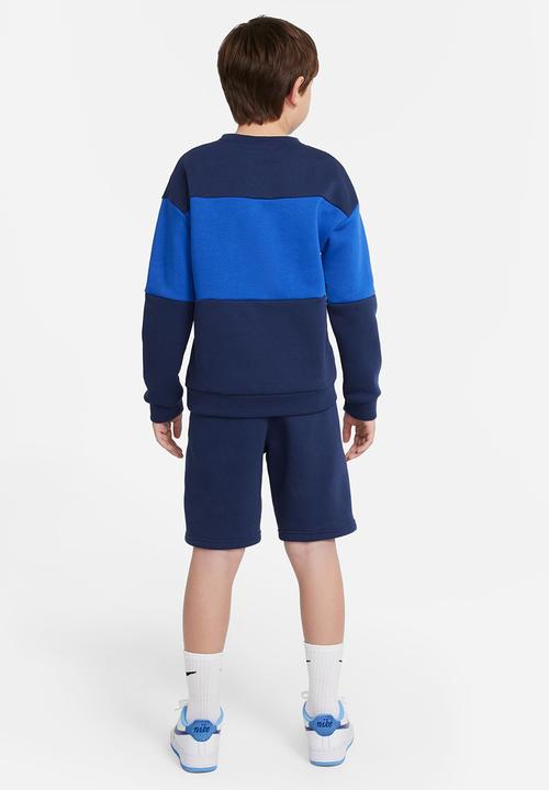 Nike - K nsw ft crew short tracksuit - multi