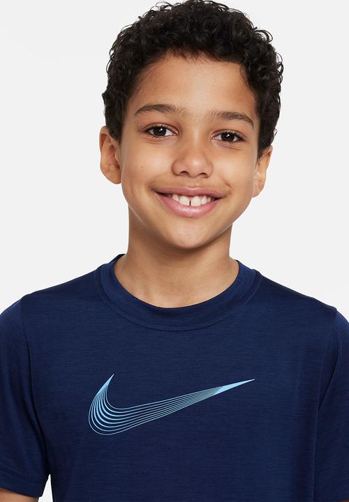 Nike - B nk df hbr short sleeve top - midnight navy