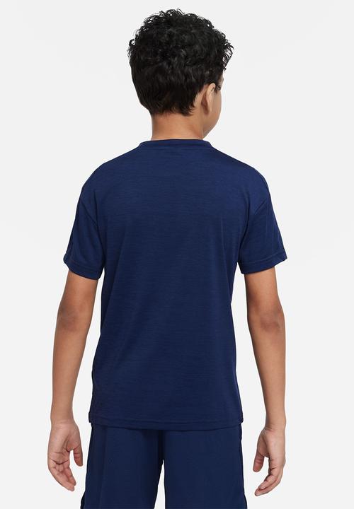 Nike - B nk df hbr short sleeve top - midnight navy